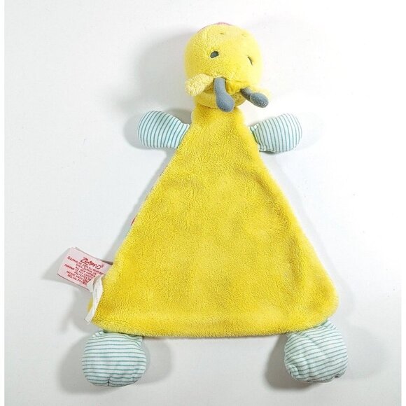 Nat &  Jules Jungle Boogie Giraffe Blankie Lovey Demdaco Zutano Security Blanket - Picture 4 of 4